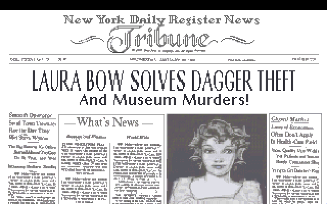 Laura Bow Solves Dagger Theft And Museum Murders!